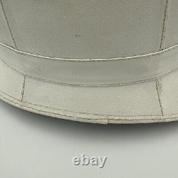 New Zealand Police Helmet With Emblem White Vintage Mountcastle Pty Obsolete