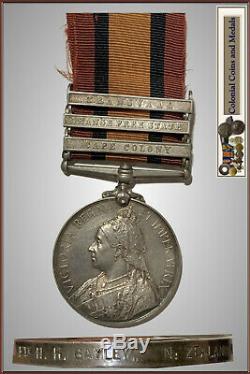 New Zealand Queens South Africa Medal Clasps C. C, O. F. S, T. V