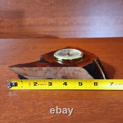 New Zealand Rare Collectibl Wooden MantleClock handcrafted Swamp Kauri Creation