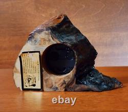 New Zealand Rare Collectibl Wooden MantleClock handcrafted Swamp Kauri Creation