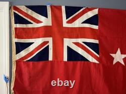 New Zealand Red Ensign Flag 46x70 Stitched Stars Painted Union Jack Rope& Toggle