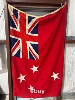 New Zealand Red Ensign Flag 46x70 Stitched Stars Painted Union Jack Rope& Toggle