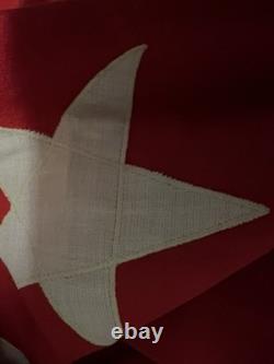 New Zealand Red Ensign Flag 46x70 Stitched Stars Painted Union Jack Rope& Toggle
