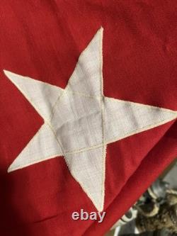 New Zealand Red Ensign Flag 46x70 Stitched Stars Painted Union Jack Rope& Toggle