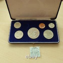 New Zealand Royal Visit 1970 6 coin set collection Boxed Dollar 2 Cen Lotxxy