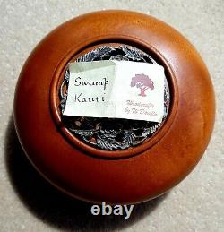 New Zealand SWAMP KAURI WOOD TRINKET BOX