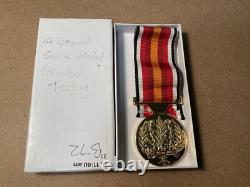 New Zealand Special Service Medal (Nuclear Testing) Specimen B72