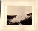 New Zealand, Steam Lake Albumen Print 24.5x31 Circa 1870