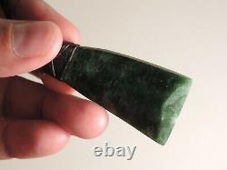 New Zealand TOKI Maori Pounamu Nephrite Greenstone TOP Marsden Flower Jade ADZE