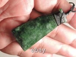 New Zealand TOKI Maori Pounamu Nephrite Greenstone TOP Marsden Flower Jade ADZE