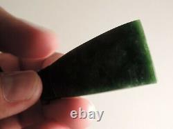 New Zealand TOKI Maori Pounamu Nephrite Greenstone TOP Marsden Flower Jade ADZE