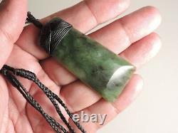 New Zealand TOTOWEKA Nephrite Jade Maori Pounamu Greenstone TOKI PURPLE SPOTS