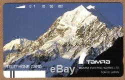New Zealand Tamura Test Card With Mount Cook. Beautiful Mint Phone Card