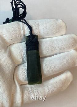 New Zealand Toki/Adze Jade Nephrite Green Stone Maori Pendant Necklace