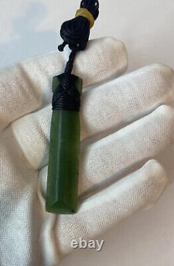 New Zealand Toki/Adze Jade Nephrite Green Stone Maori Pendant Necklace