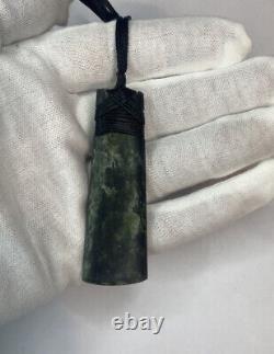 New Zealand Toki/Adze Jade Nephrite Green Stone Maori Pendant Necklace