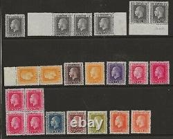 New Zealand Very Fine Mint Collection Of 1915/30 G. V. Set Mainly Fine/very Fine