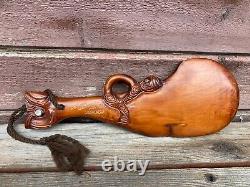 New Zealand Wahaika Maori Patu Club Wood Hand Carved Ruihana Rotorua