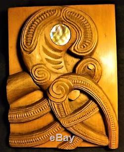 New Zealand Wood CARVING / Authentic Kauri wood / Wall Art