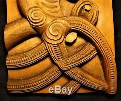 New Zealand Wood CARVING / Authentic Kauri wood / Wall Art