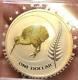 New Zealand one 1 Dollar 2011 KIWI 1 oz silver gold plated fabulous collection