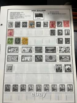 New Zeland Stamp Collection hinged on page used / hinged 6 Stamps