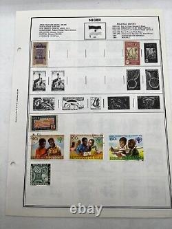 Niger Stamp Collection hinged on page used / hinged 7 Stamps