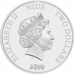 Niue- 2018 & 2019 Disney Villains 1oz Silver Proof set of 4 coins