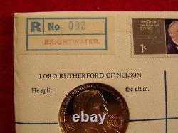 Nuphil Nu47, 1971 NZ Lord Rutherford FDC with James Berry Autograph, only 87 made