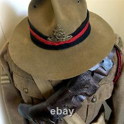 Nzfa Nzef Artillery Uniform Tunic & Lemon Squeezer Ww1