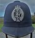 OBSOLETE Police BOBBY HELMET New Zealand Police BLUE Helmet QE2 era 1975 1995