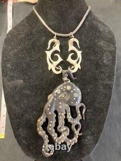 OUTRAGEOUS! Abalone Octopus Necklace Maori Necklace From Film Collection