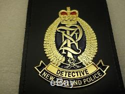 Obsolete New Zealand Police Detective Badge + Wallet