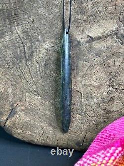 Old New Zealand Maori Green Stone Pendant. Beautiful collection and accent piece