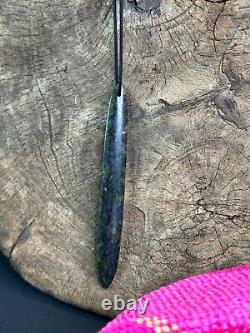 Old New Zealand Maori Green Stone Pendant. Beautiful collection and accent piece