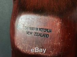 Old New Zealand Maori Hand Carved Wooden Bowl beautiful collection piece