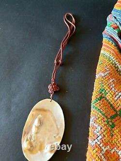 Old New Zealand Mother of Pearl Necklace. Beautiful accent & collection piece