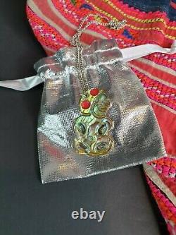 Old New Zealand Paua Shell Pendant on Chain. Beautiful collection and accent pie