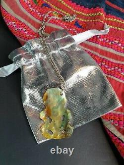 Old New Zealand Paua Shell Pendant on Chain. Beautiful collection and accent pie