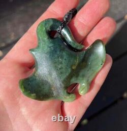 One Of Kind Nz Raukaraka Pounamu Greenstone Flower Jade Maori Whai Manta Ray