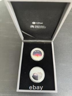 Only 500 Minted- New Zealand Dark Sky/ Light Sky 2 OZ. SILVER Proof Coin Set