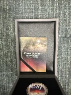 Only 500 Minted- New Zealand Dark Sky/ Light Sky 2 OZ. SILVER Proof Coin Set
