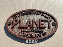 Original Hibberd Planet Railway Diesel Worksplate Builders Plate New Zealand
