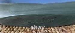 Original New Zealand Art Carved Stone Waka