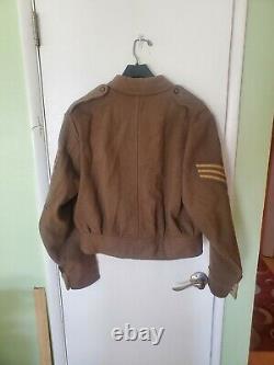 Original P-37 New Zealand Army Wool Battle Blouse Jacket Size No. 14
