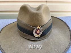 Original Royal New Zealand Infantry Regiment Fur Felt Slouch Hat by Hills Ltd