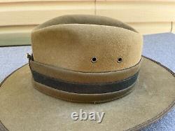 Original Royal New Zealand Infantry Regiment Fur Felt Slouch Hat by Hills Ltd