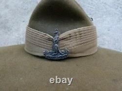 Original Wwii Australian Or New Zealand Wool Slouch Digger Hat With Badge