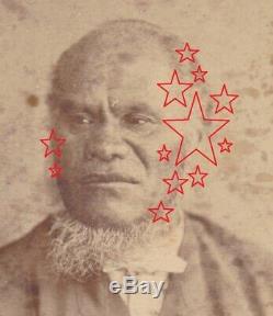 Original photo Piripi Patiki c1875 Maori chief by Barlett Auckland New Zealand