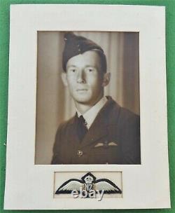 PILOT'S WINGS Padded Royal NEW ZEALAND Air Force RNZAF WW2 era PHOTO Portrait